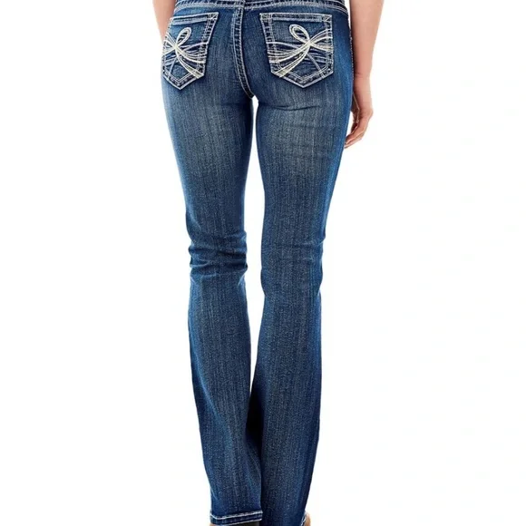 Wallflower Lucious Curvy Fit Bootcut Jeans Juniors Size 7 Short - Picture 3 of 11